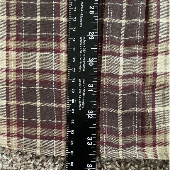 Brooks Brothers Flannel Plaid Red Cotton Button Down Long Sleeve Shirt Size XL - Picture 9 of 11
